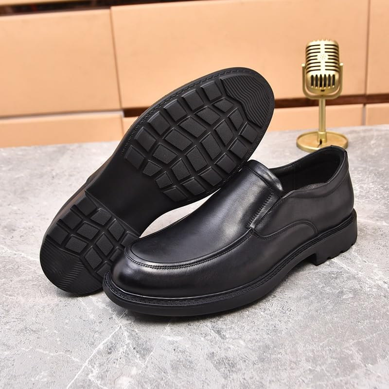 Men's Leather Slip-on Dress Shoes Comfort Business Casual Oxford Shoes Walking Office Loafers Work Flats3