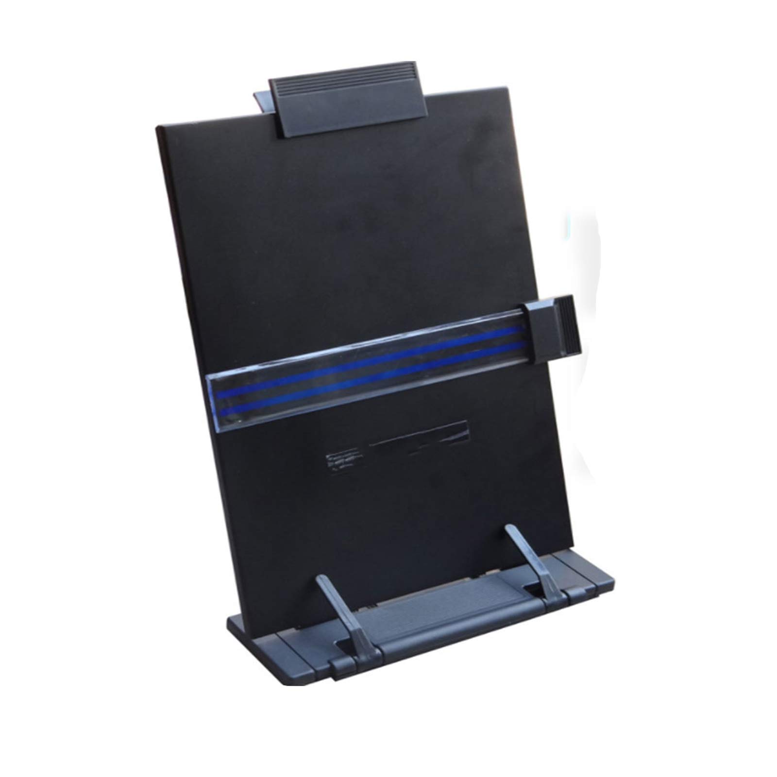 Support de bureau en métal pour livre de bureau, support de lecture, support stable pour copieur, dactylographe, guide de ligne de lecture, support de livre réglable pour étudiant