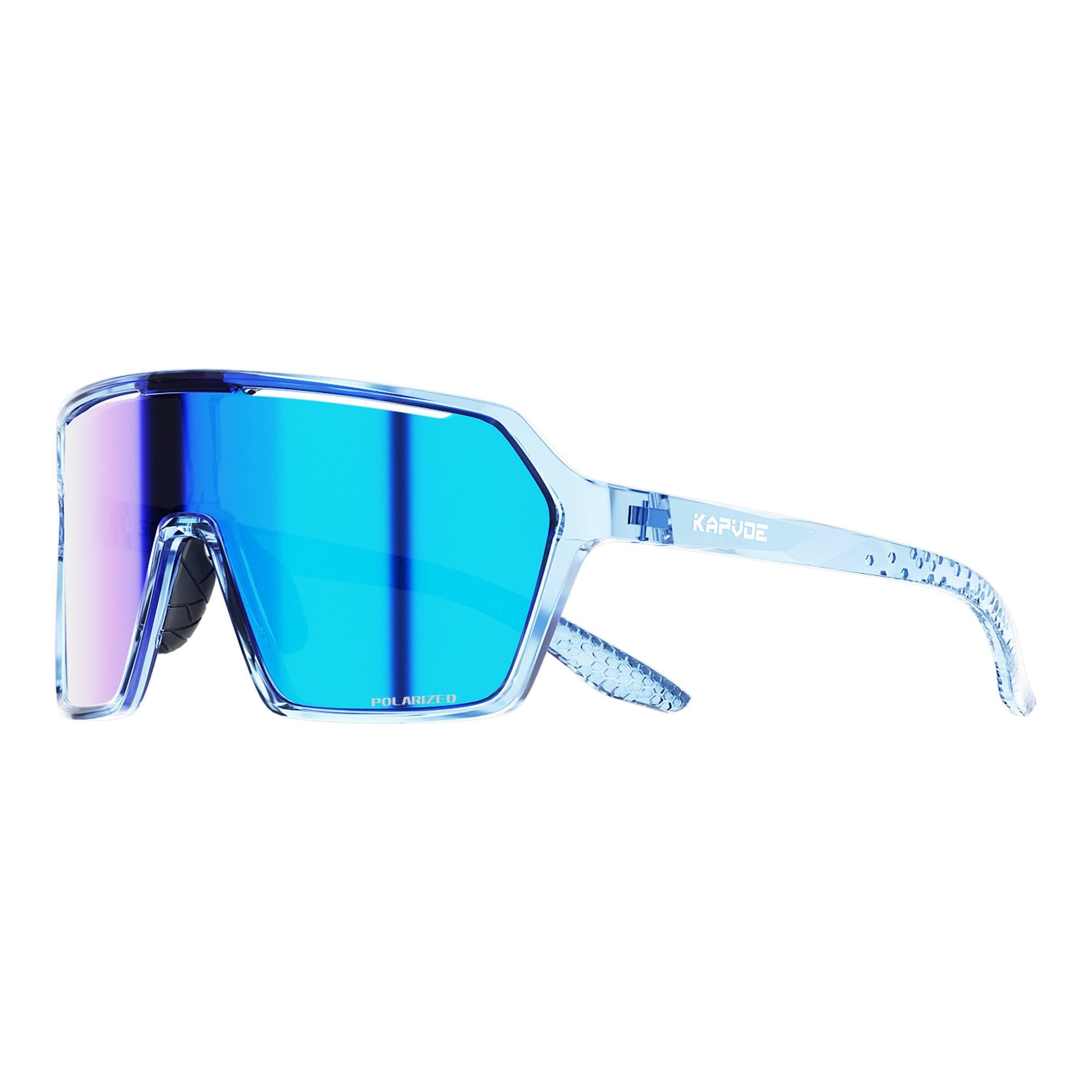 KAPVOE Occhiali da Sole Ciclismo Uomo Donna Sportivi Polarizzati Bici Mountain Bike MTB Bicicletta Baseball