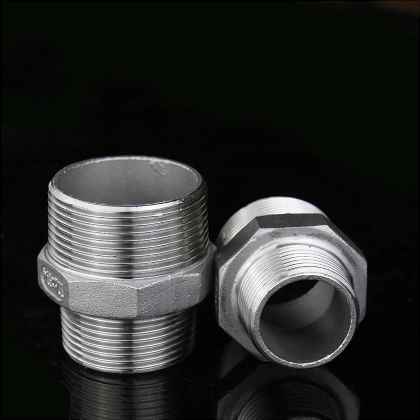 1/8" 1/4" 3/8" 1/2" 3/4" 1" 2" 3" 4" bspt Male Reducer Hex Nipple 304 Stainless Steel Pipe Fitting Connector Coupler (2 To 1-1l4 inch) Brass Hose