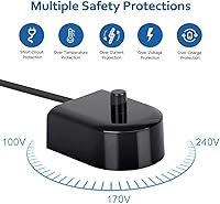 Vista 5 de Base de cargador de repuesto para cepillo de dientes eléctrico Philips Sonicare HX6100, cargador de viaje compatible con Philips Sonicare HX3000