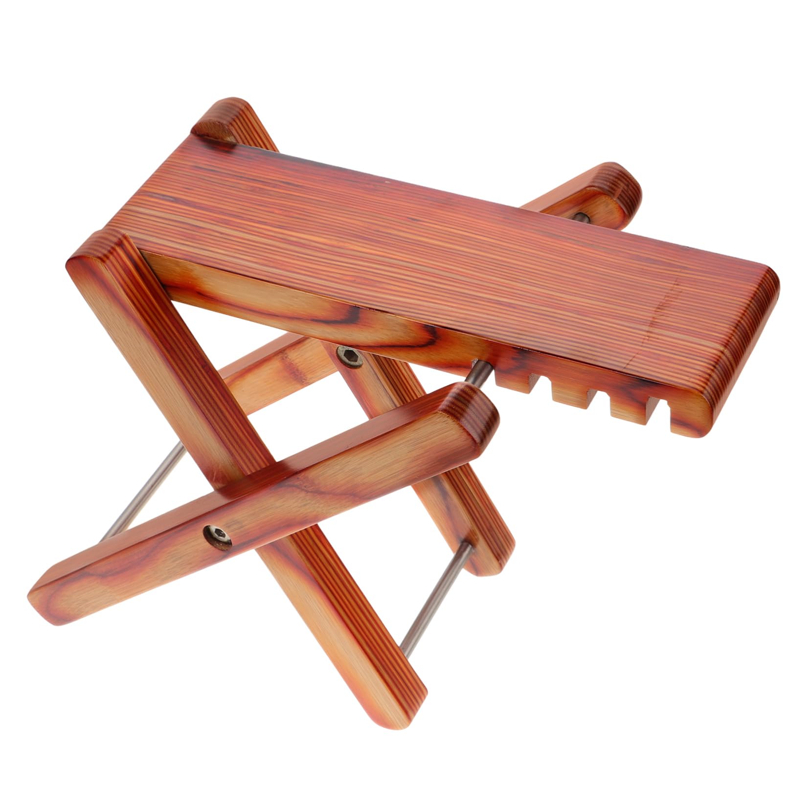 Levemolo 4 Guitar Foot Stool Foldable and Portable Adjustable Height Footrest for Classical Acoustic Electric Guitarists Sustainable Design with Four Height Settings