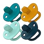 Tomy JEWL Orthodontic Silicone Pacifier - Stage 1 - Blue (4pk)