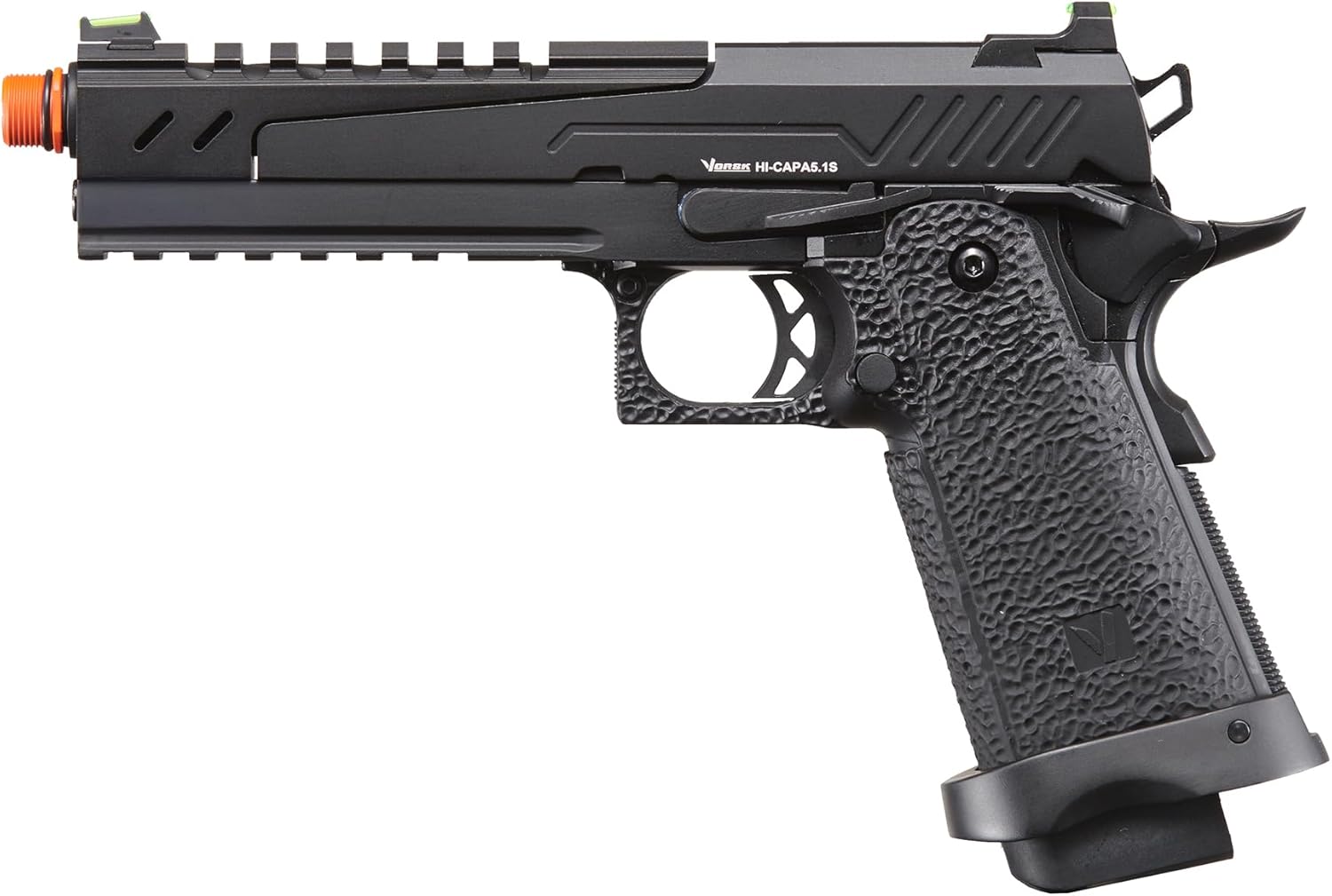 Vorsk Airsoft Green Gas Blowback Pistol 5.1 Aluminum Split Slide Hi Capa