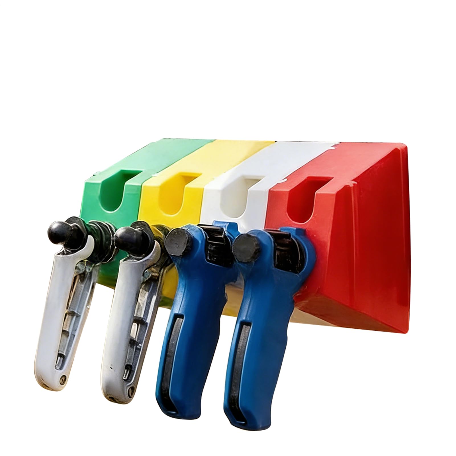 Conservazione per attrezzi di allevamento | Porta attrezzi magnetico per applicatore, 4 pezzi, robusta conservazione di attrezzi veterinari - per bovini, , stalla, officina, garage, fattoria