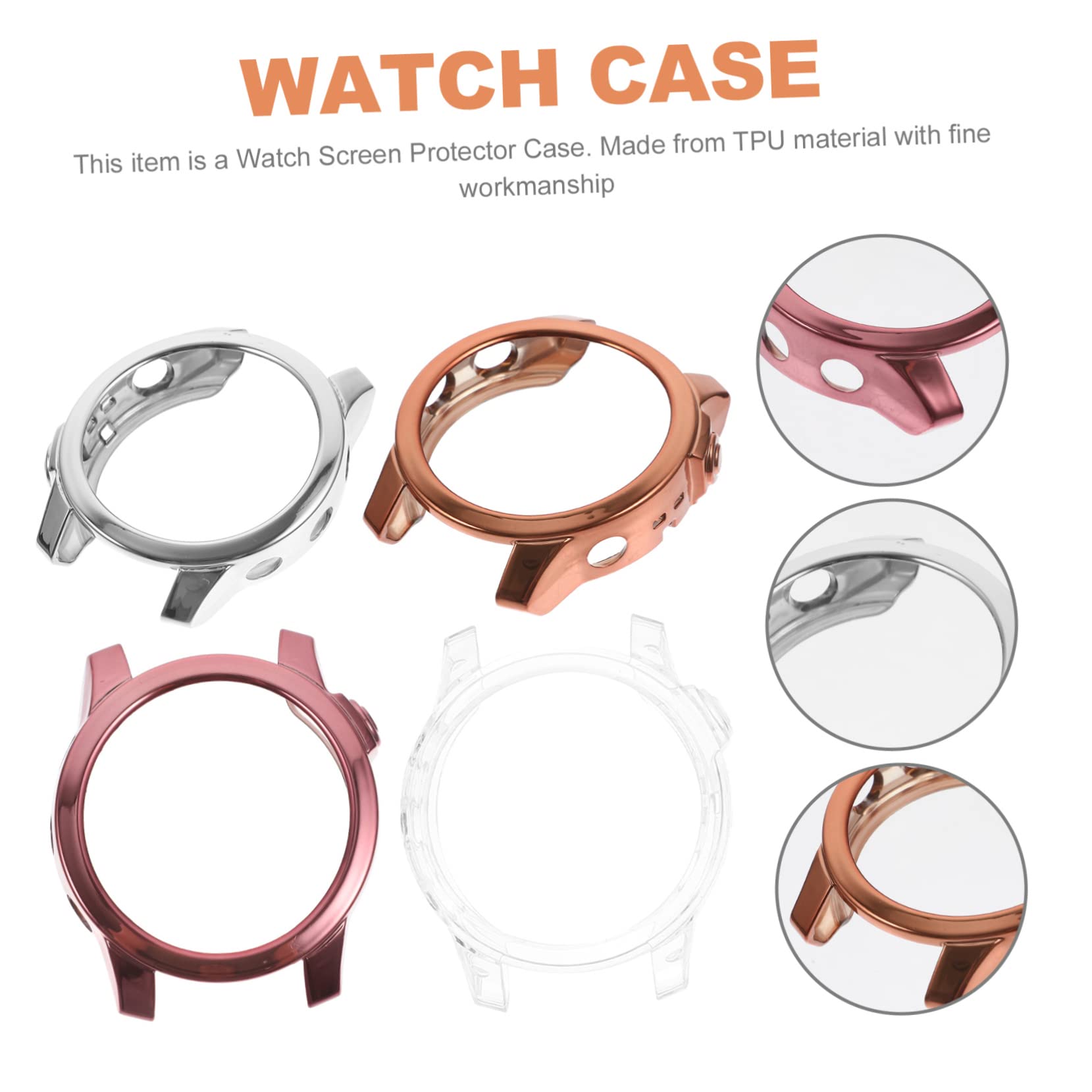 Hemobllo 8pezzi Cover Protettiva Per Smartwatch Tpu Di Protezione Completa e Flessibile Per Anti- e Resistente Agli Impatti Installazione Facile e Accesso Ai Controlli