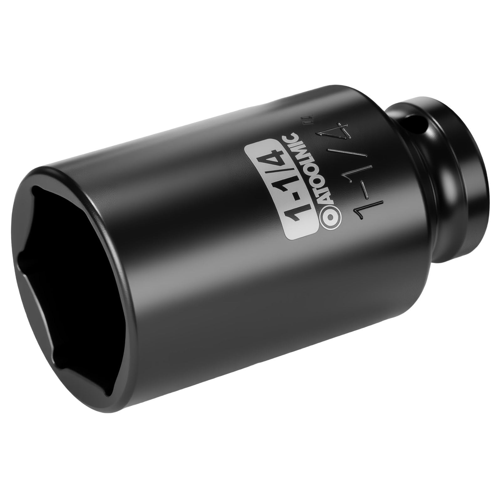 1/2" Drive x 1-1/4 Inch Deep 6PT CR-MO Impact Socket for Removing Axle nut