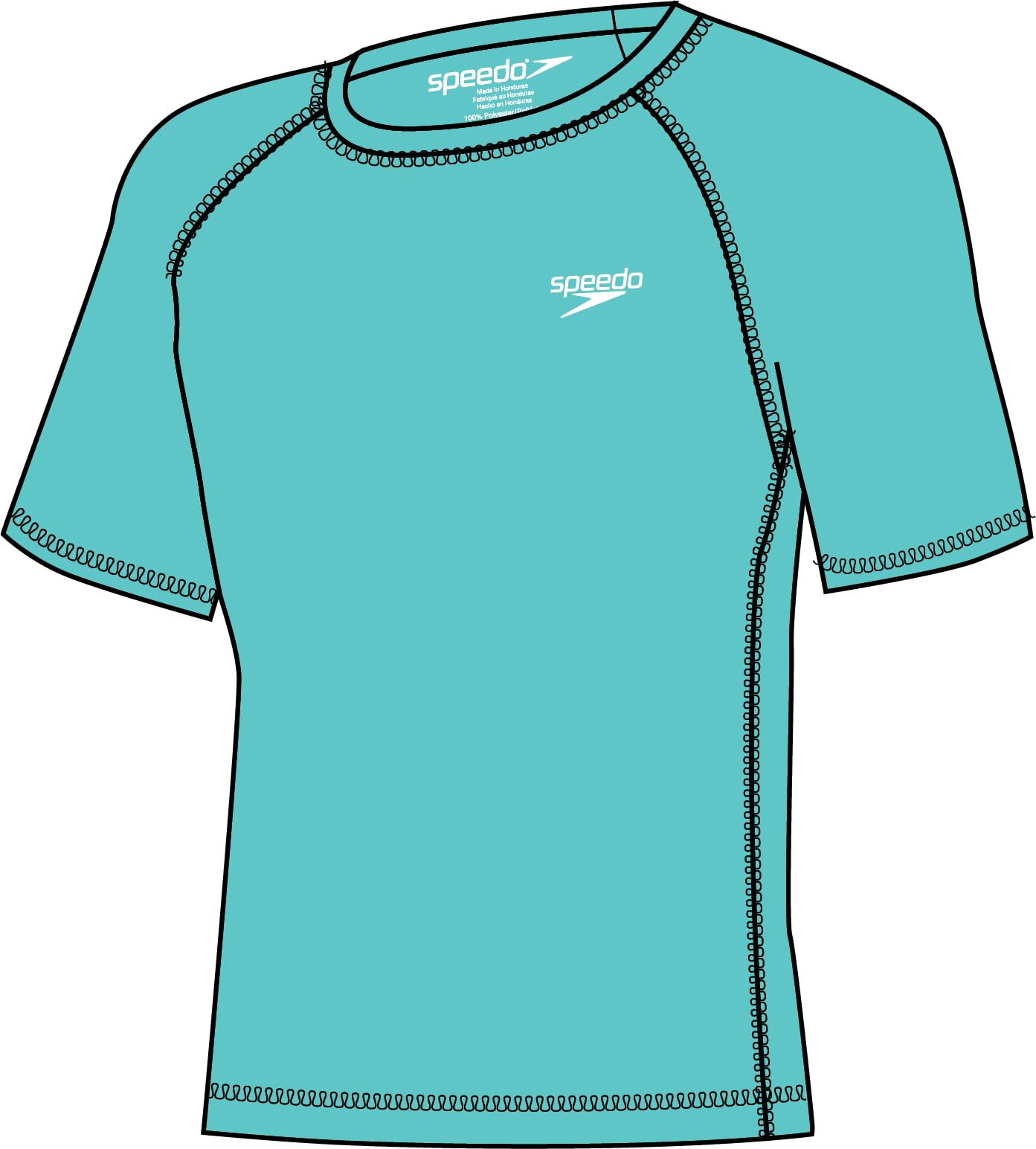 speedo Men's UPF 50+ Short-Sleeve Rashguard Swim Tee-picture-24