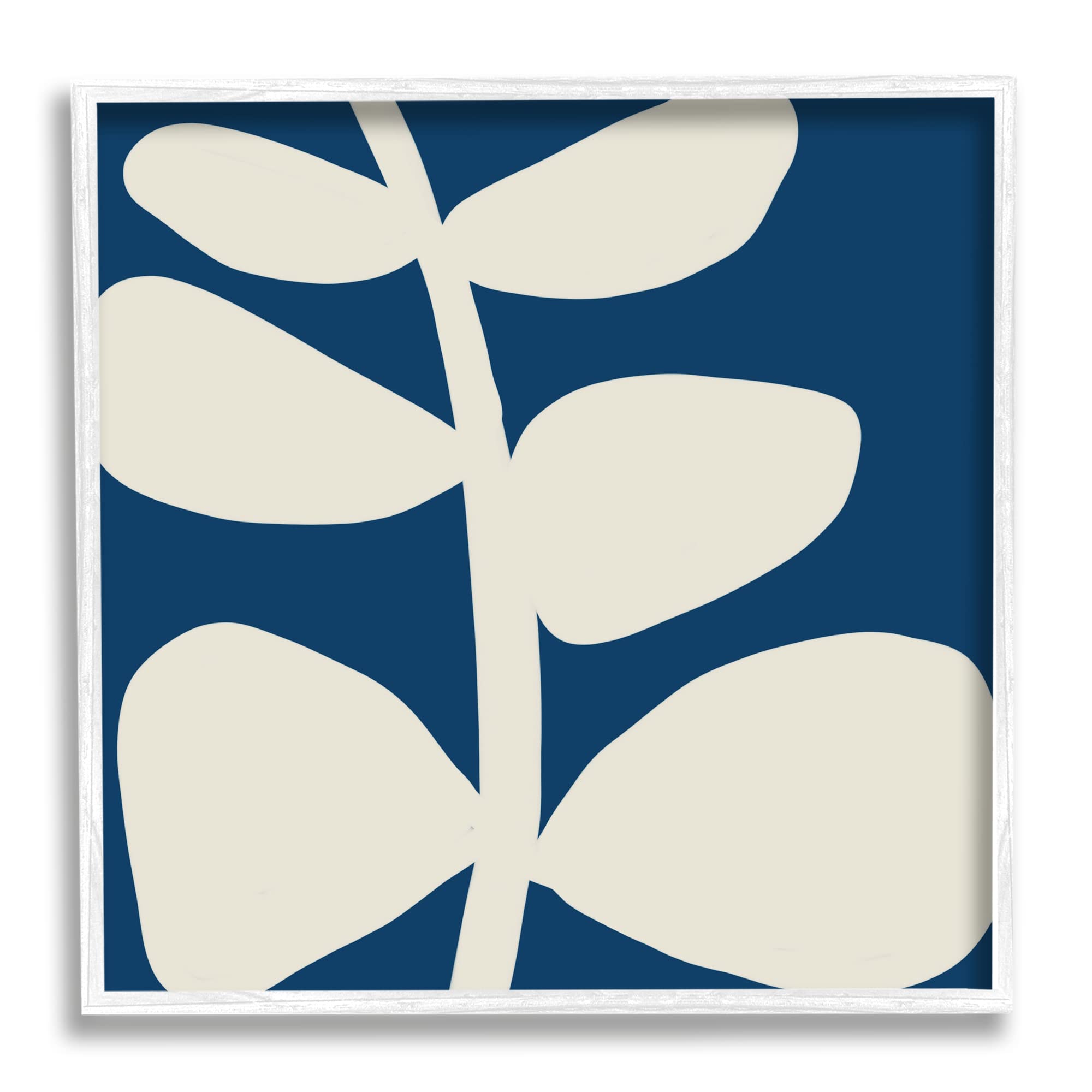 Stupell Industries Close Up Leaf Silhouette Bold Abstract Plant Botanicals, Design by Deborah Velasquez