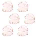 Accmor Pacifier Case, Pacifier Holder Case, Pacifier Container for Travel, BPA Free,Transparent Pink, 6 Pack