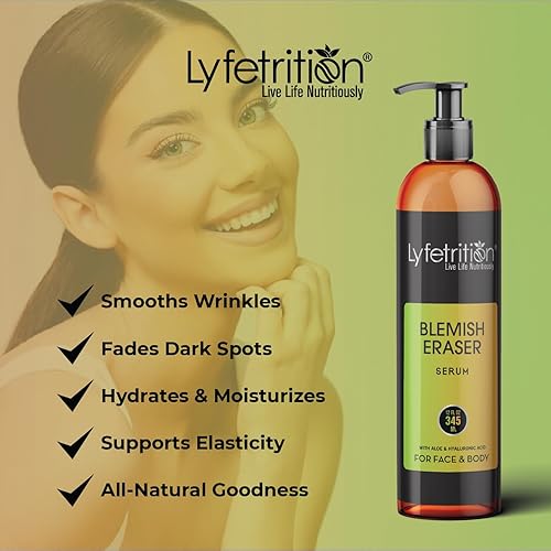 Miniatura 5 de Lyfetrition, suero borrador de imperfecciones, reduce las arrugas en la cara y aclara las manchas oscuras y las marcas, suero de ácido hialurónico