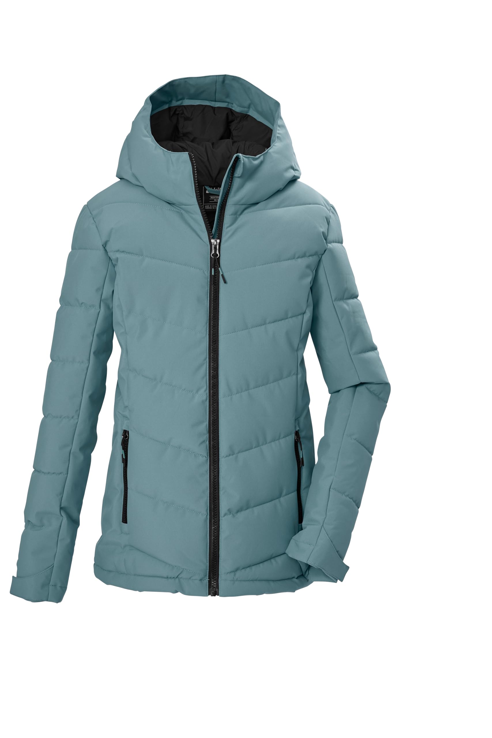 Killtec Bambine e ragazze Giacca invernale KOW 220 GRLS QLTD JCKT | Giacca pioggia bambina idrorepellente 10.000 mm e antivento, cappuccio, polsini regolabili, tasche con zip