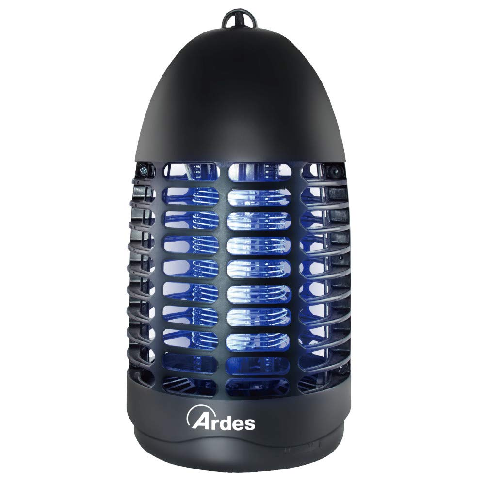 Ardes 7W AR6S07 ZAK-Mosquitera eléctrica de Descarga de 7 W-Insecticida Killer Gancho para Colgar con recogedor de Insectos, Negro