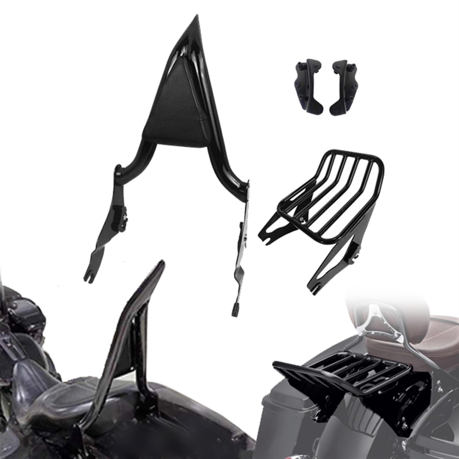 Dossier sissy barre chromé pour Harley Electra Glide FLHTCU 2014-2018