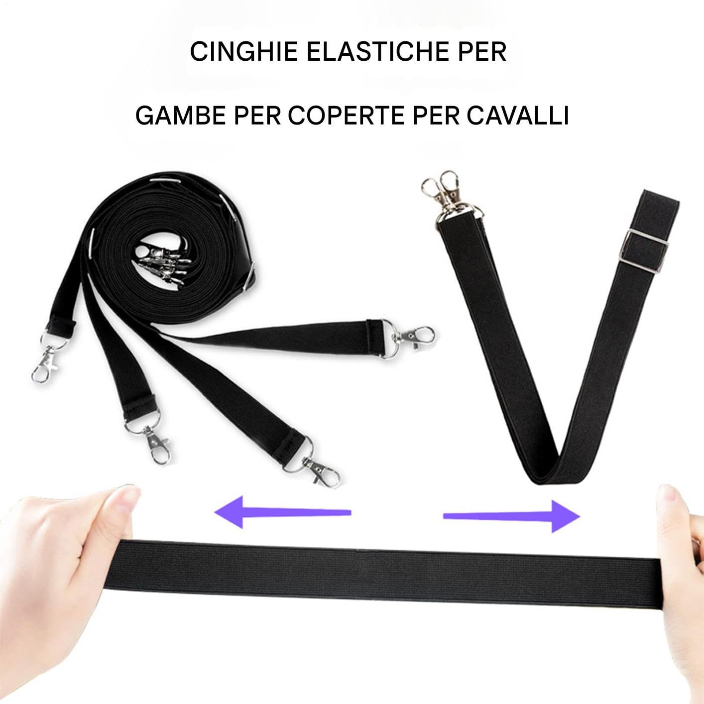 Cinturini Per Gambe Di Coperta Per | Cinturini Regolabili per Coperte Equine,A Sgancio Rapido Cintura Equestre Da Equitazione Per Uso In Fattoria E Prateria