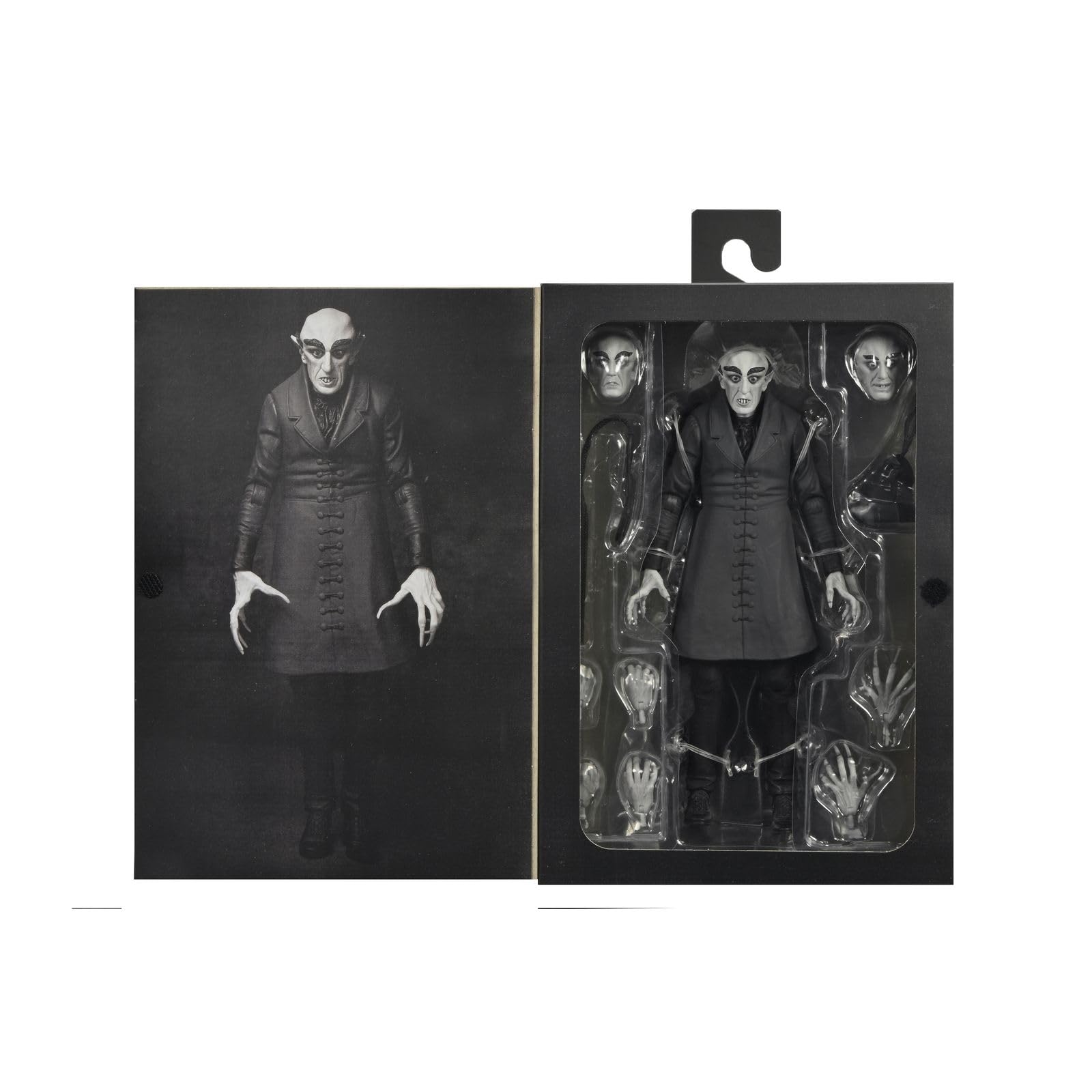 NECA Nosferatu- Figura de acción a Escala de 7 Pulgadas - Ultimate Count Orlok (B&W) | Nosferatu - Figura de acción Ultimate de 7 pulgadas - Count Orlok en blanco y negro