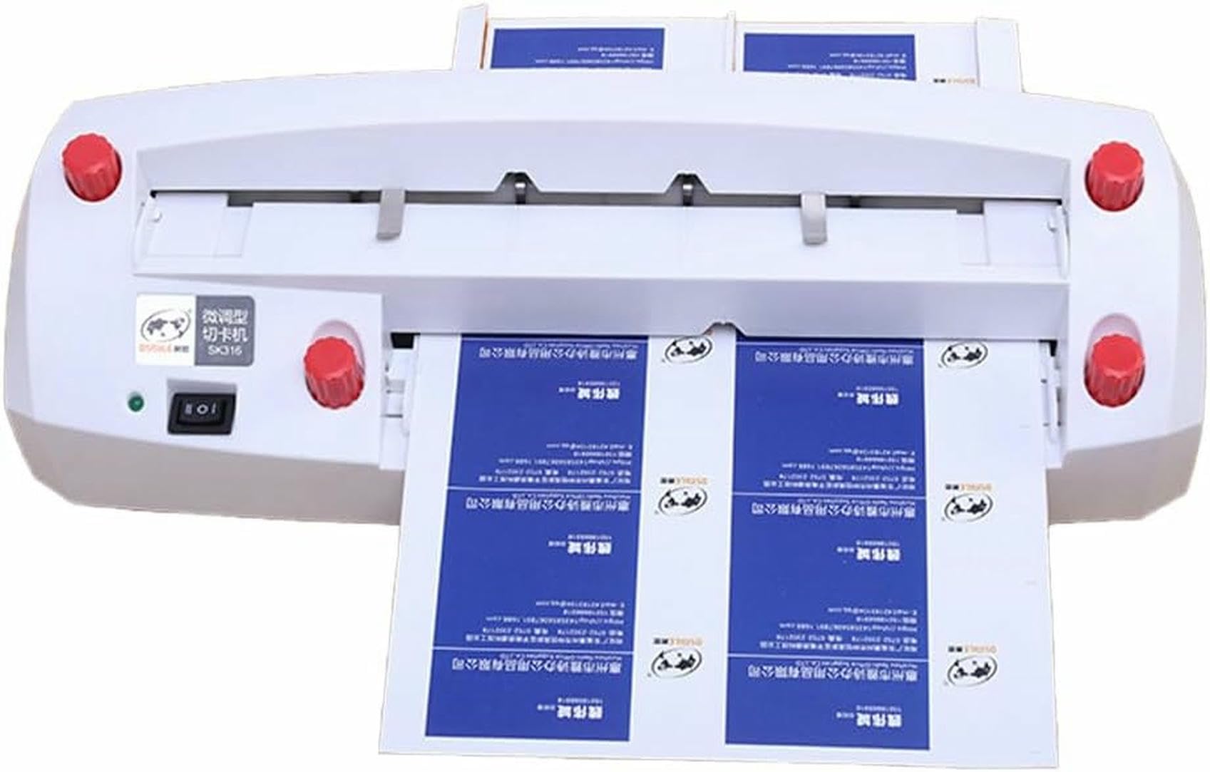 Macchina elettrica automatica della taglierina del biglietto da visita, strumento di taglio della carta di 50r/min per scrapbooking e biglietti da visita, copertura di dimensione 54x90mm