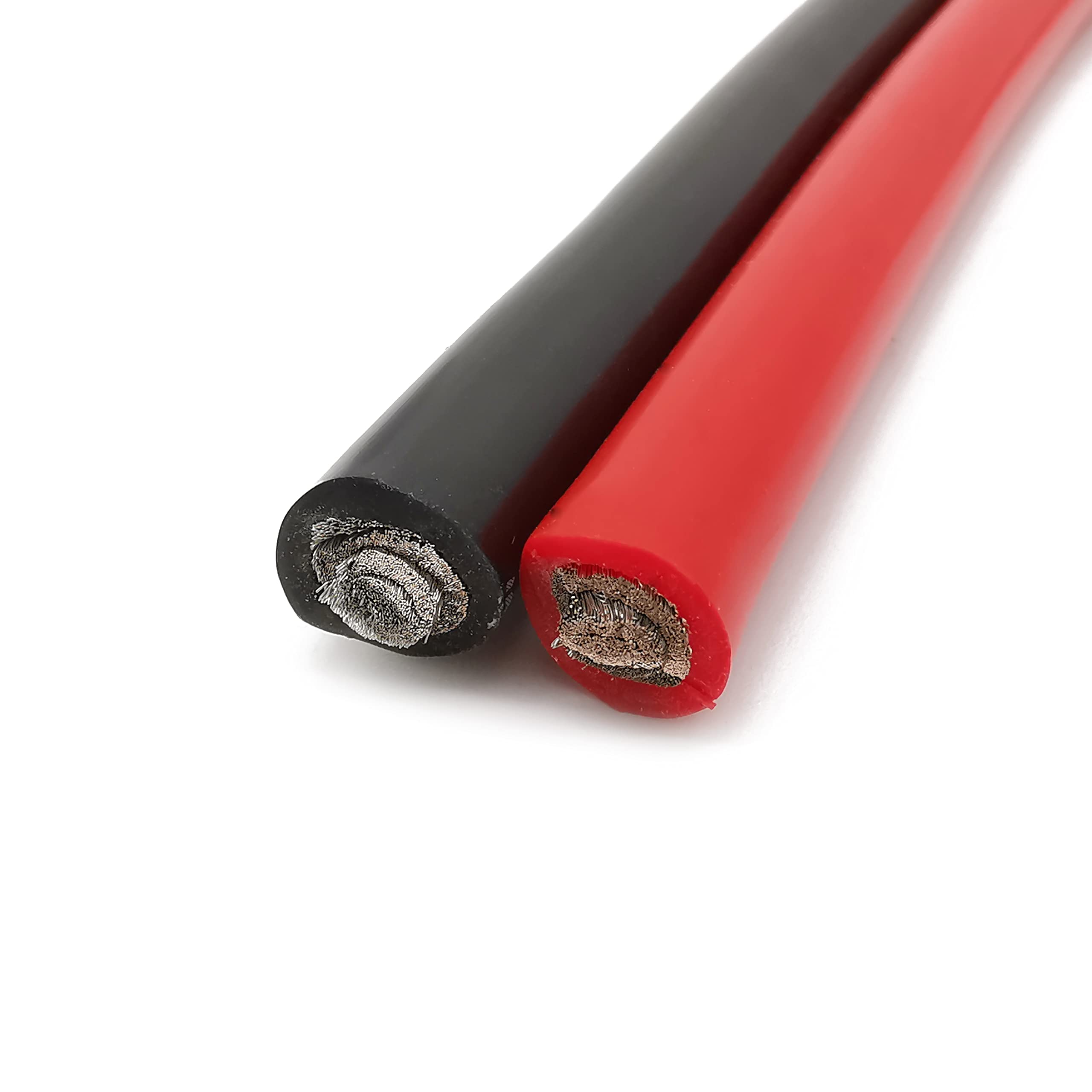 Pipa Casa Cable de extensión de Calor de conexión de batería, Cable de Silicona Flexible Rojo y Negro de 1 m, Cable de Silicona Suave a Prueba de Calor de Calibre 6 AWG 6 Suelo Electrónica