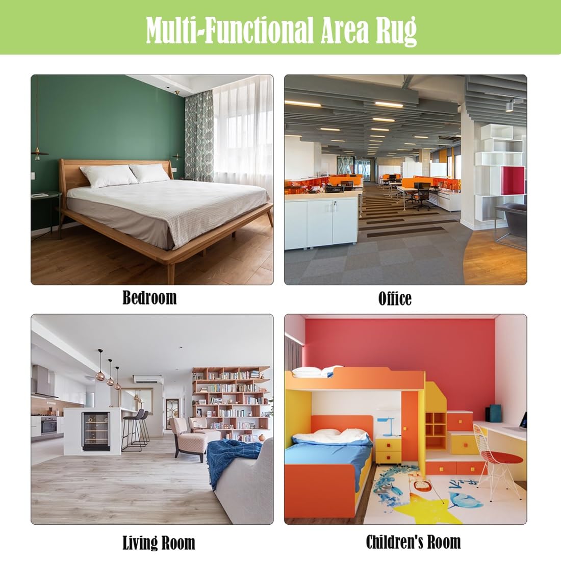 Alfombra Floral Lavable, Alfombra De Forma Irregular para Salón, Alfombras Antideslizante para Dormitorio De Niñas, Cuarto De Baño, Cuarto De Niños Y Cocina(Floral F,120x120cm)