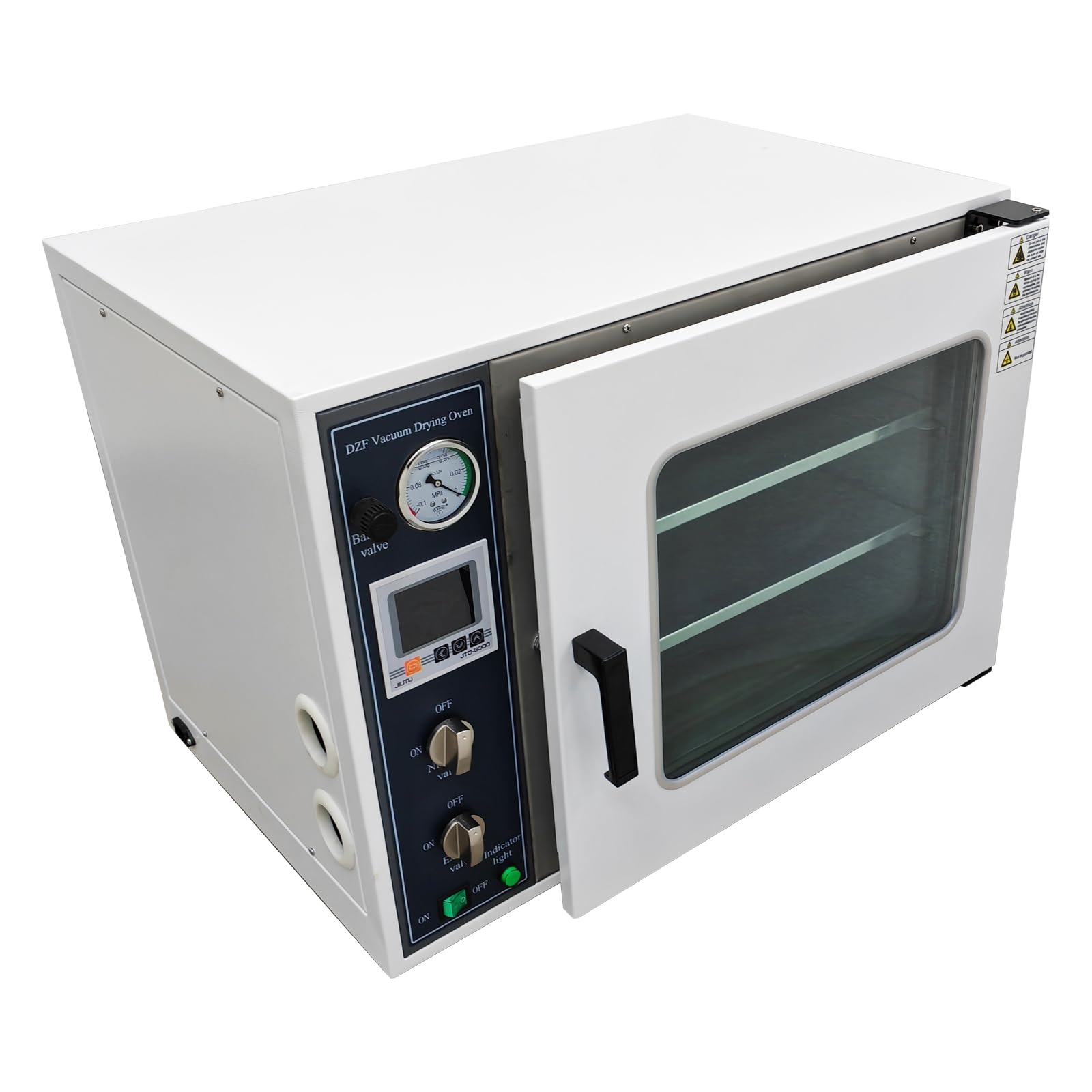 BEILOCKERY 1.9 Cu Ft Digital Vacuum Drying Oven 304 Stainless Steel Industrial Laboratory Vacuum Drying Chamber with Install Nitrogen Inlet Temperature Control 2 Layers 110V