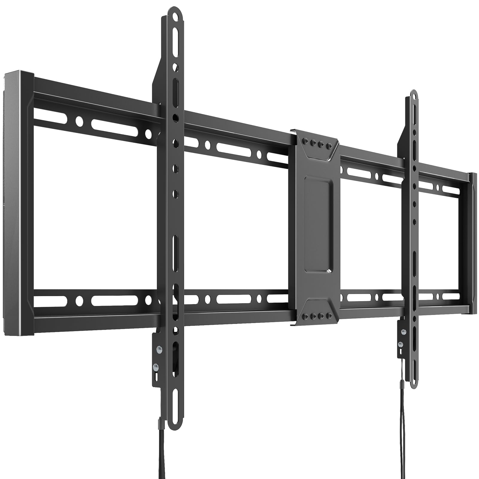 Supporto universale per TV da 43–100 pollici fisso, Supporto piatto per TV fino a 75 kg, compatibile con VESA 800 x 400, nero
