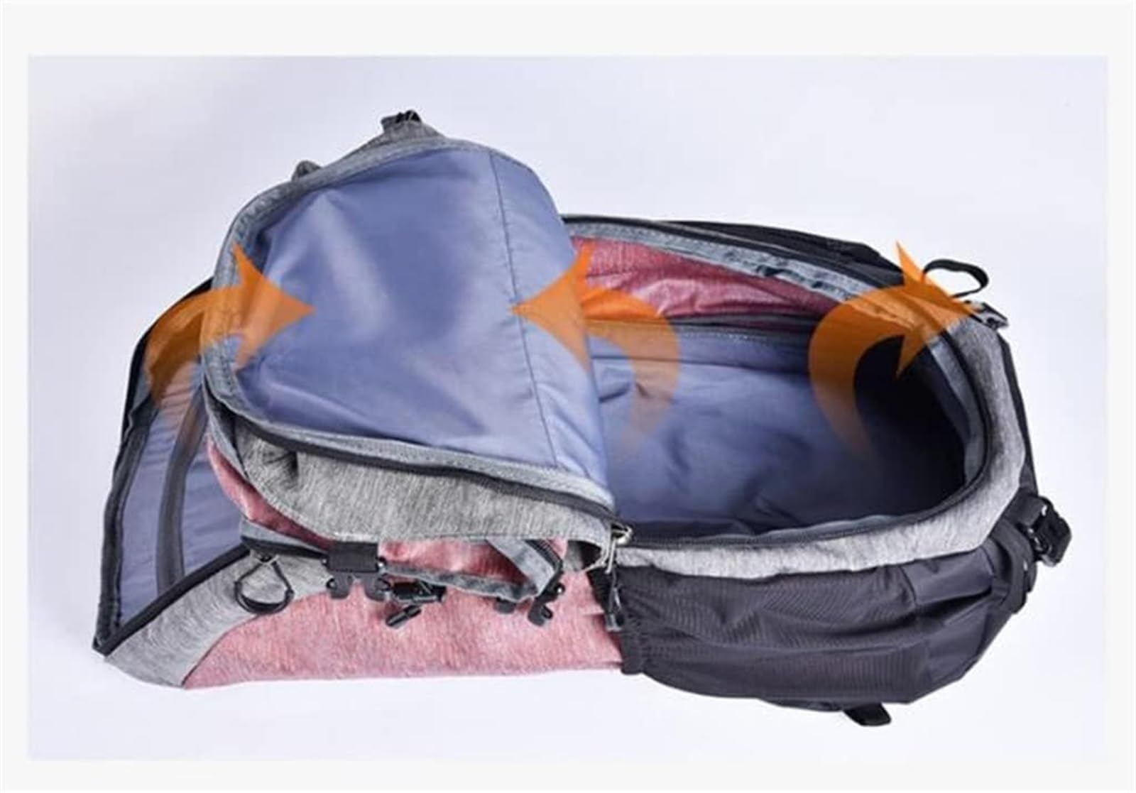 Mochila Viaje Mochila Montaña Mochila De Viaje De 50 L, Para Bicicleta, Para Exteriores, Camping, Senderismo, Montañismo Mochila Trekking(B)