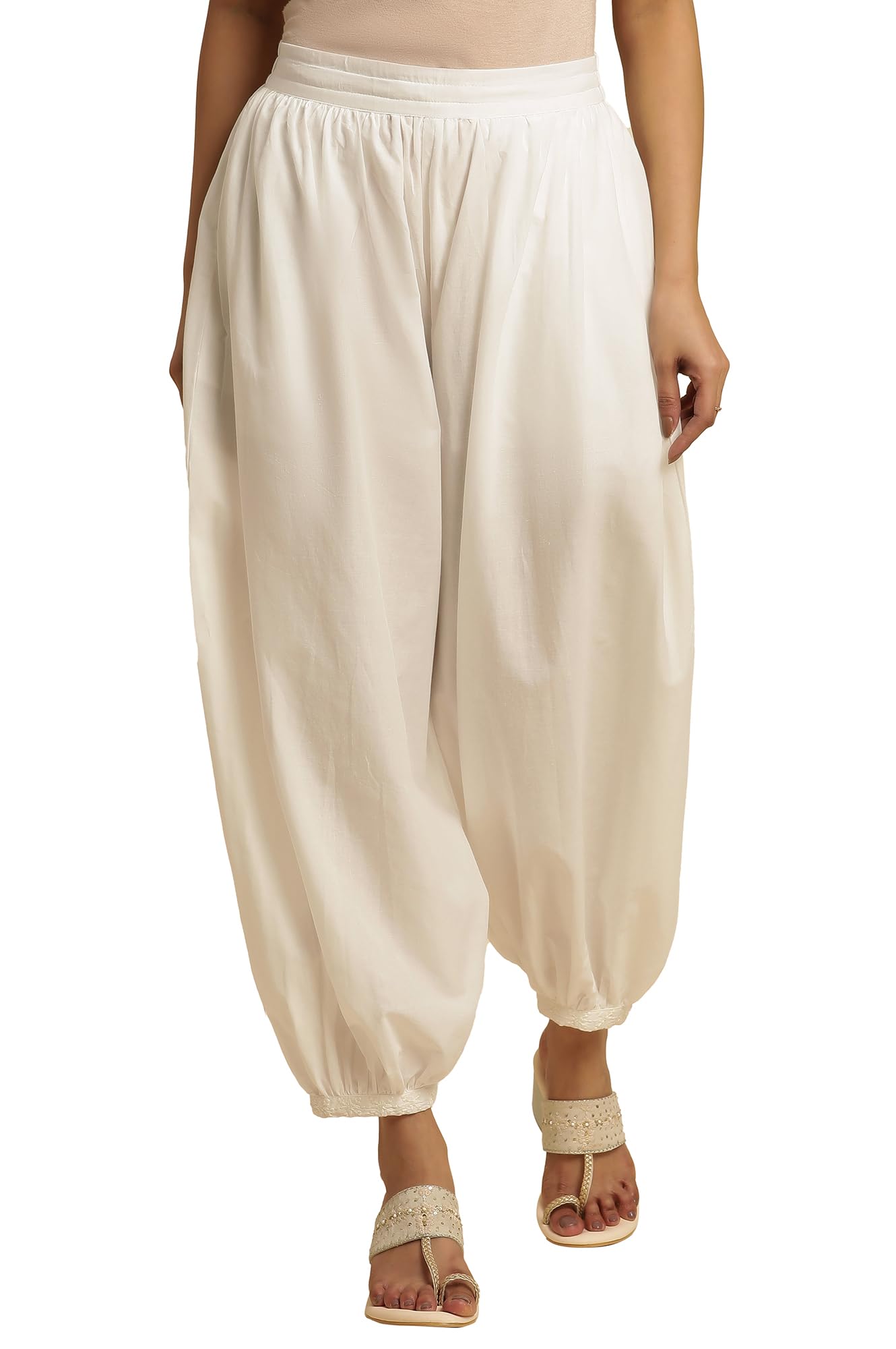 Pure Cotton Strechable Salwar for Women | Pure Cotton Salwar for Women | Patiala Regular Fit Pants for Women-image-15