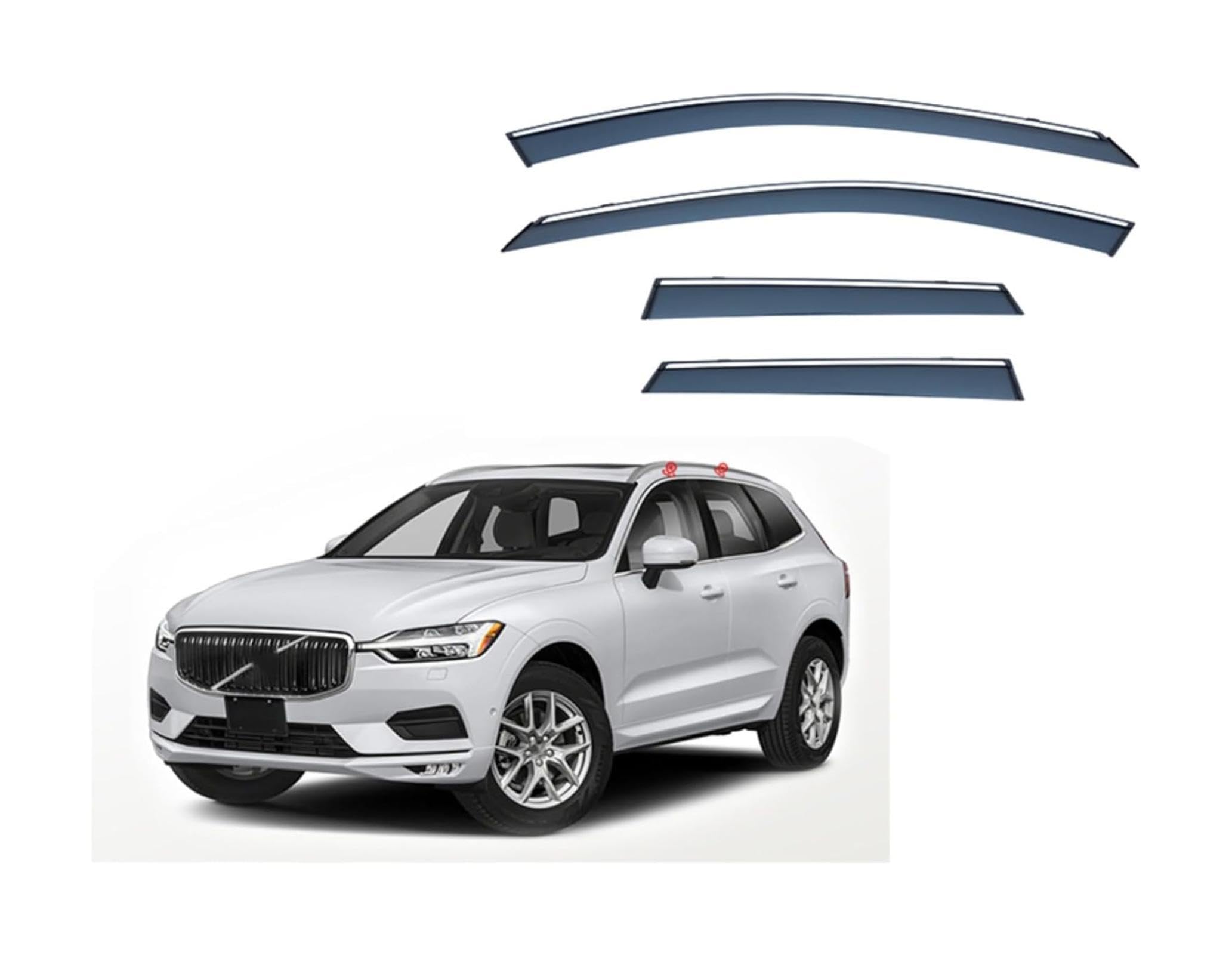 Amazon.com: Deflectors for Volvo XC60 2018-2023 2024 2025 Rain