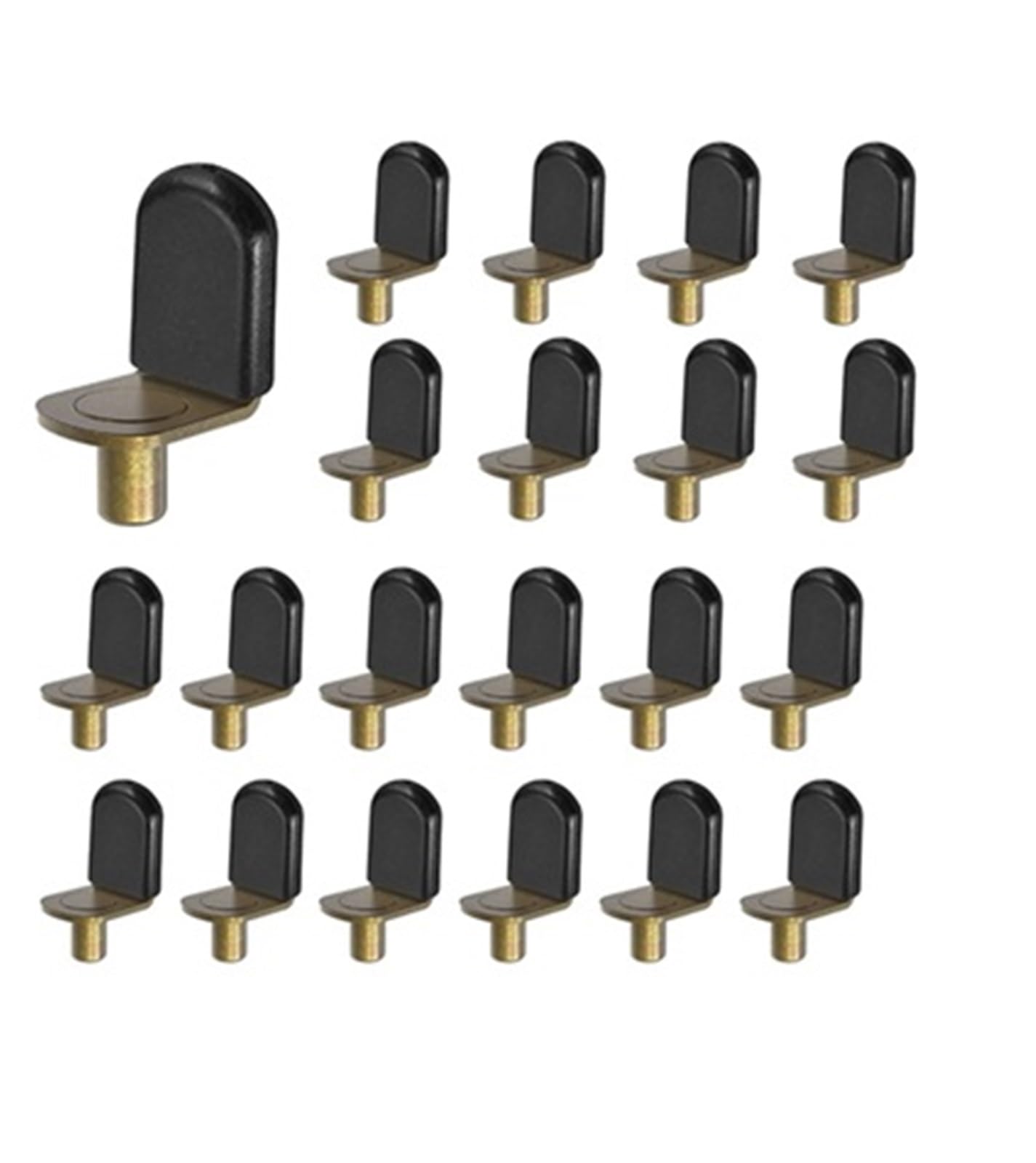 Metal Shelf Pins 100pcs for Cabinet Bookshelf Wardrobe Support Pegs