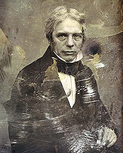 Daguerreotype Portrait of Michael Faraday 8x10 Photograph Photo Print