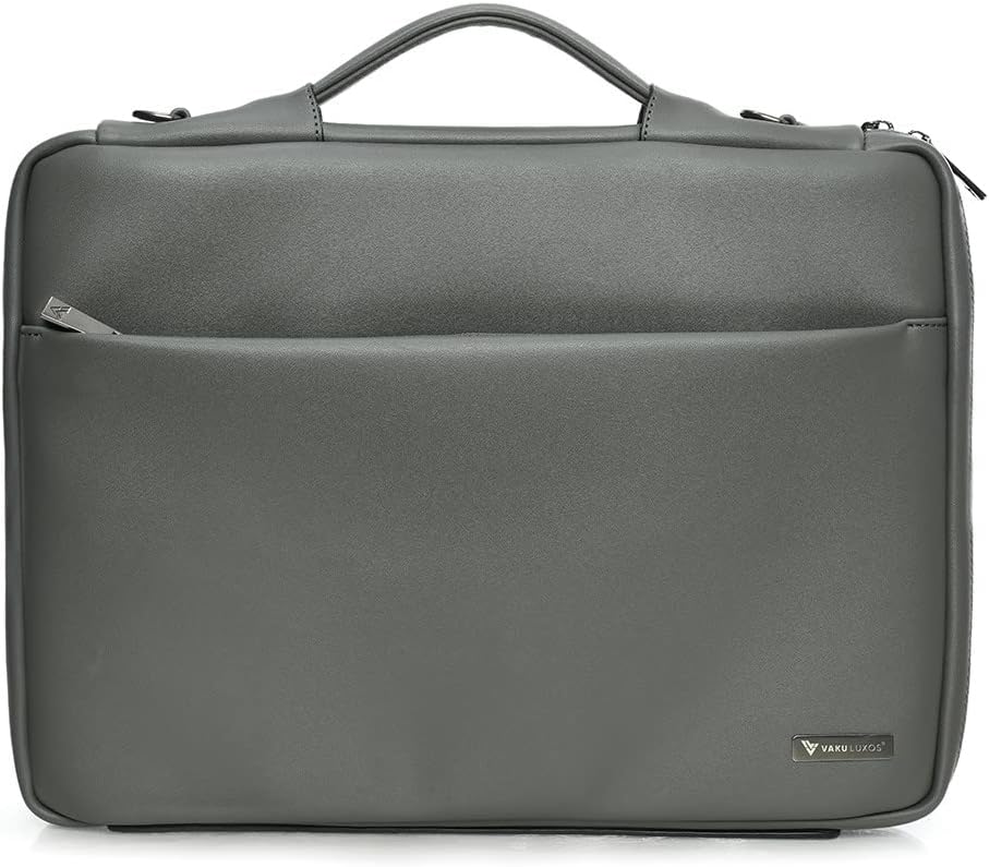 Vaku Luxos® Da Valencia 13"|14" Inch Laptop Bag Leather Collection Messenger Organizer Shoulder Sling Office Bag for Men & Women With Adjustable Strap for Laptop and MacBook