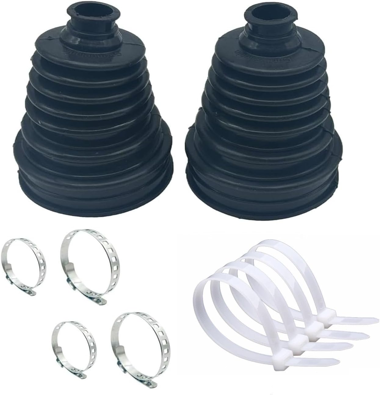 Universal CV Joint Boot Fits Shaft Size 19mm-24mm,CV Axle Boot Repair Kit Waterproof Dustproof (Black)
