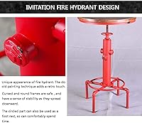 Vista 5 de Topower Juego de 3 piezas de bar de pub vintage, mesa redonda industrial y taburetes para 2, mesa de pub y taburetes de altura ajustable a juego