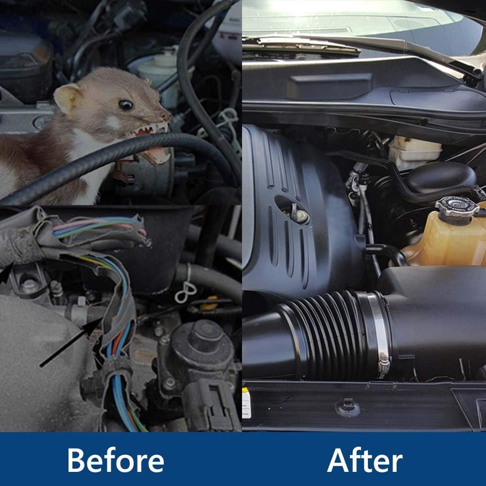 Rodent Repellent for Car Engine Under Hood Rodent Repeller with Strobe Lights Ultrasonic Mouse Repellent Mice Deterrent Squirrel Repeller RV Protection for 12V 24V Car Battery 1 Pack - Image 6