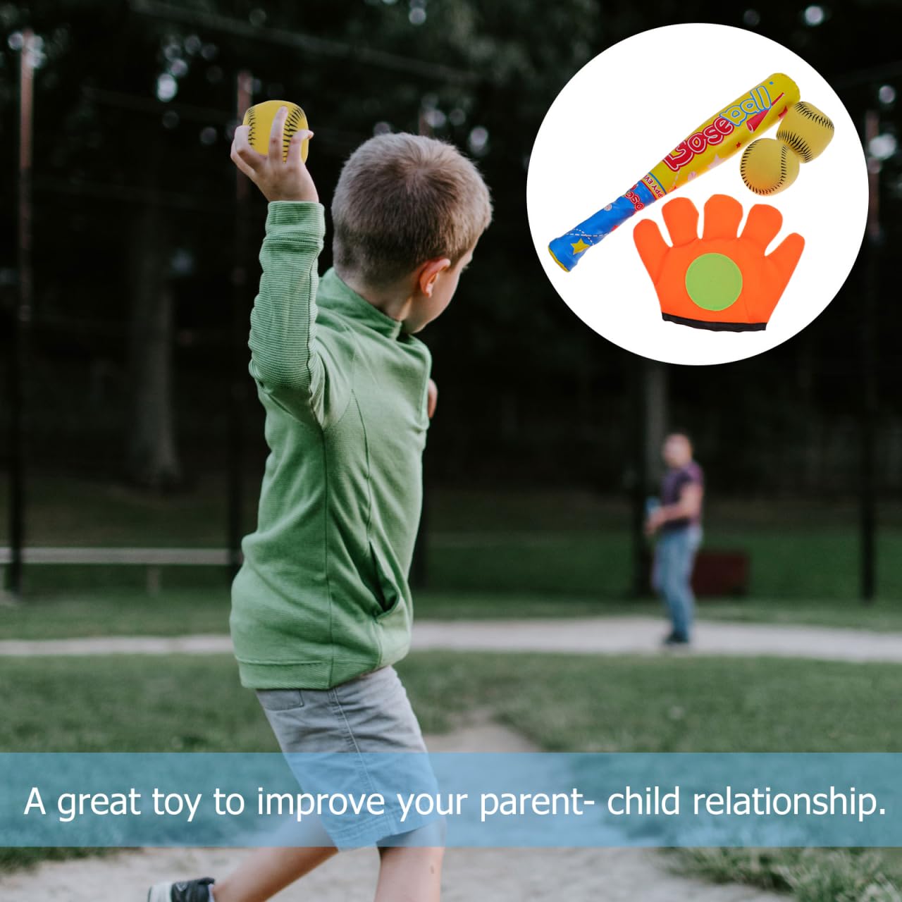 Juego De BéIsbol Infantil con Bate De Espuma Eva Seguro Y Ligero Kit De Juguete Deportivo para NiñOs Y Niñas TamañO 15.7X2.4X2 in Colores Surtidos Ideal para Juegos Al Aire Libre