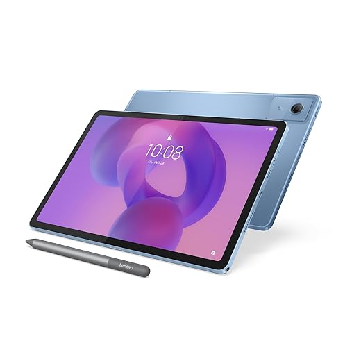 Lenovo Idea Tab Tablet - Display 11" 2.5K (2560x1600) 90Hz, Processore Mediatek Dimenity 6300, RAM 8GB, Memoria 256GB, 5G, WiFi 5, Tablet Android 15, Tab Pen inclusa - Polar Blue