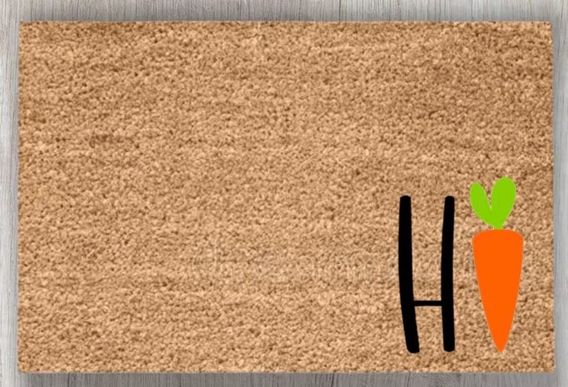 Easter Welcome Doormat Carrot Doormat Cute Spring Doormat Front Porch Decor Spring Welcome Mats Outdoor Patio Decor Home Kitchen Balcony Decoration