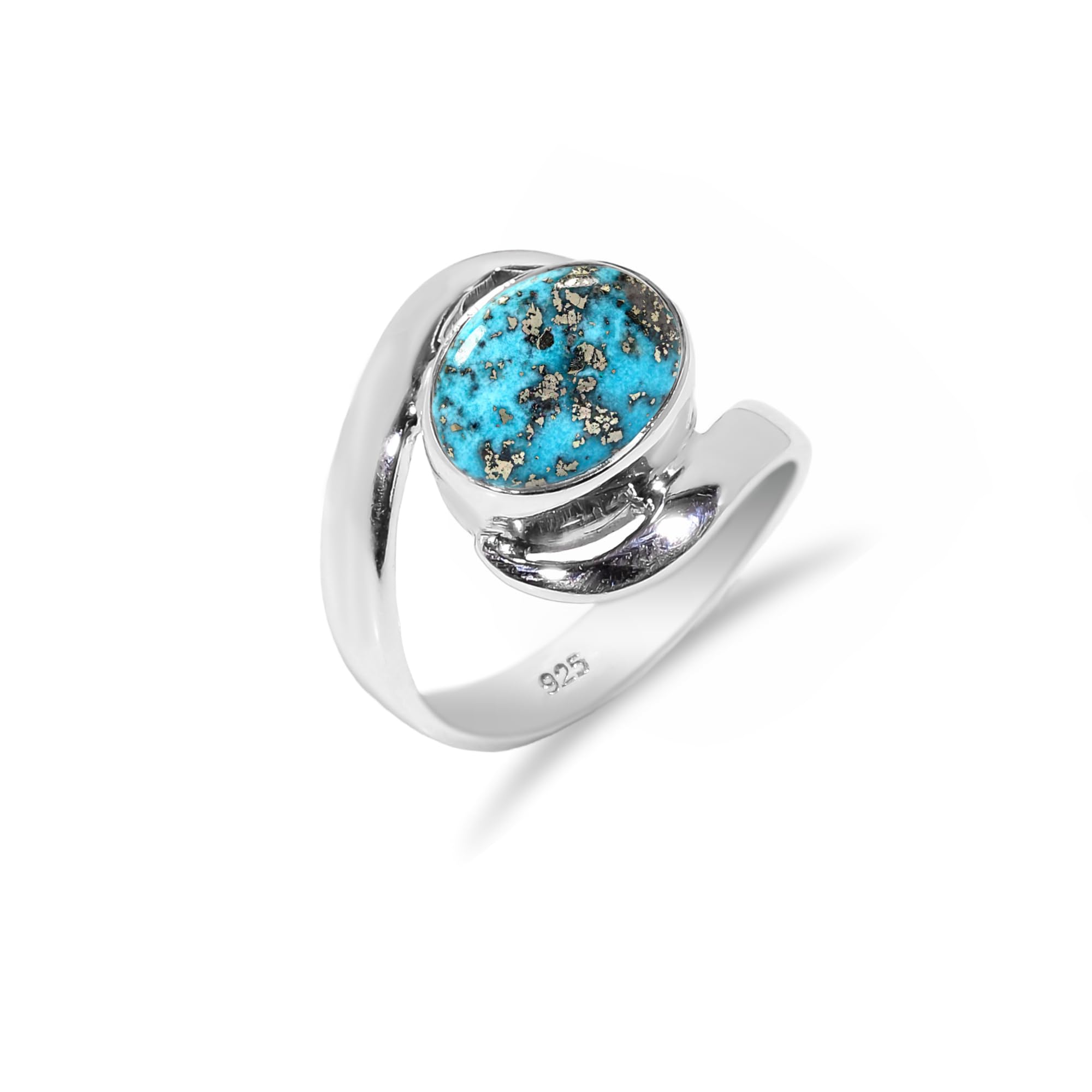Damen Silber 925 Ring Mit Steinen, Hochzeit Verlobungsring Baltischer Bernstein Oval 8x10mm HQ-SR21-P