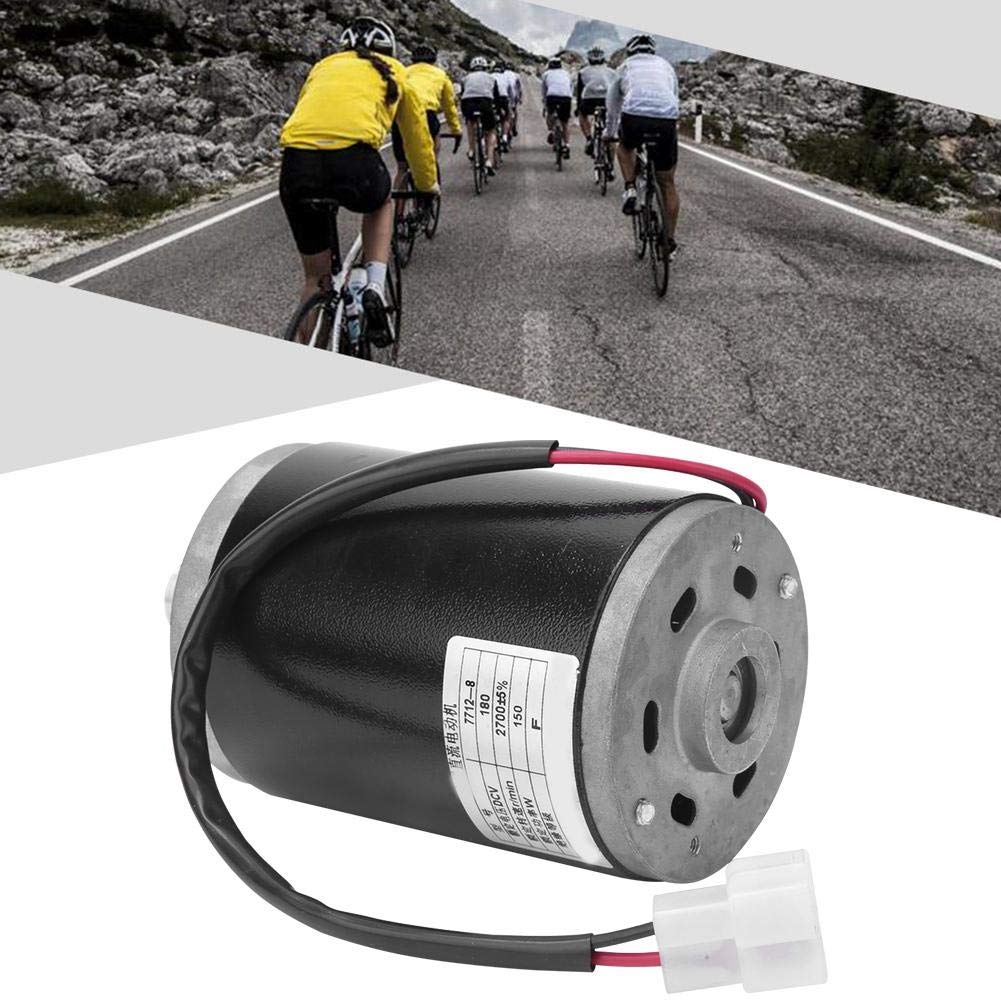 MAGT Motore Elettrico, 7712-8 220V 150W Motore Spazzola in Lega di Alluminio a Magneti Permanenti Motorino Spazzolato per Scooter Elettrico Controller Motore