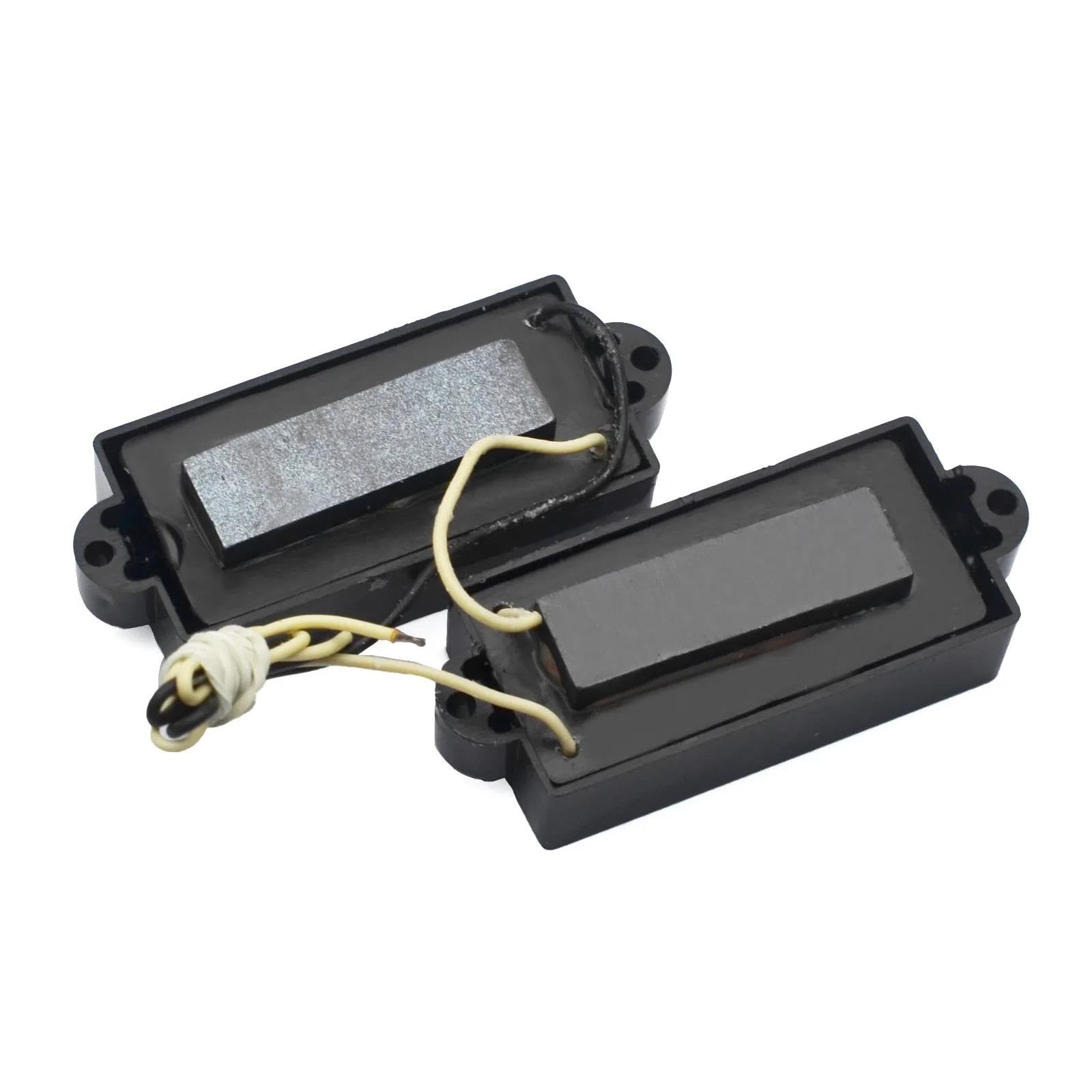 Repuestos Para Pastillas De Guitarra Juego De Pastillas Para Bajo Con Cubierta Cerrada Para Cuerdas | Pastillas Humbucker selladas en negro para bajo eléctrico
