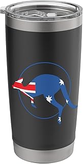Kangaroo with Australian Flag Australia Stainless Steel Insulated Tumbler