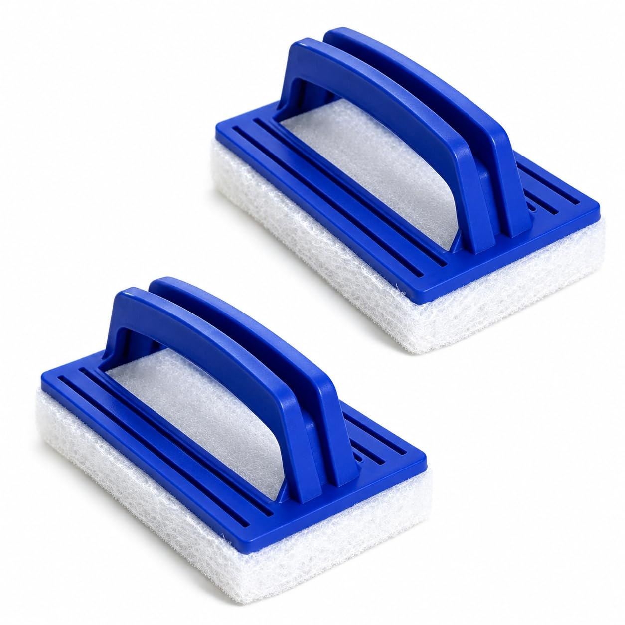 Pack of 2 Pool Sponge Brushes, Pool Edge Cleaner, Blue with Handle Swimming Pool Brush, Pool Cleaning Sponge, Hand Scrubber, Pool Cleaning Brush for Spa, Bathtubs, Pool Stains and Moss Removal-image-31