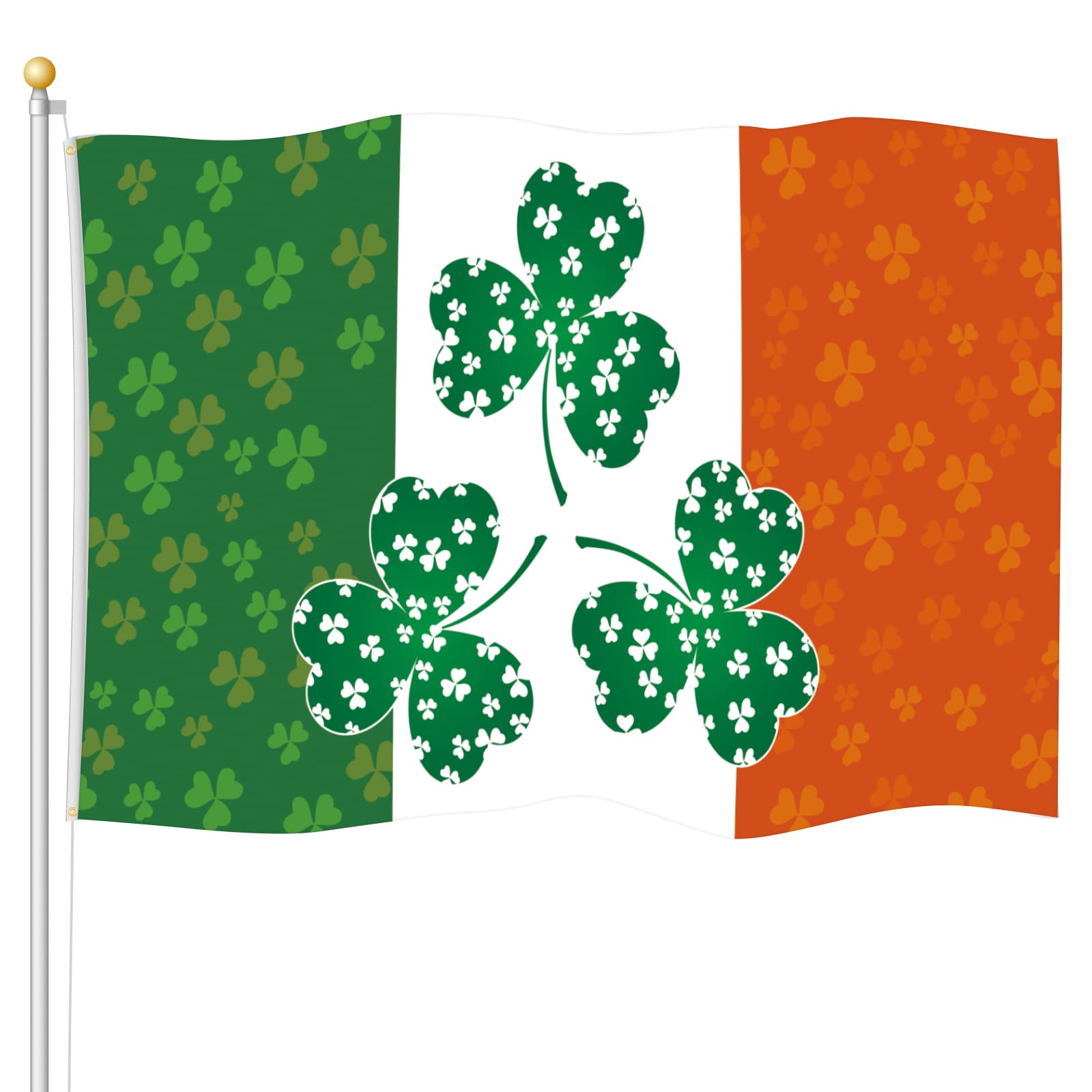 IrishKisses Gartenflagge St. Patrick's Day – Doppelseitig, 30,5 X 45,7 Cm, Wetterfestes Polyester
