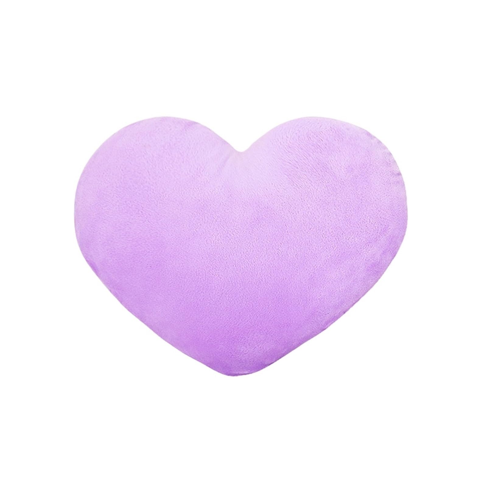 XIEHYA Heart Shaped Pillow Livingroom Cushion Bedroom Sleeping Lover Wedding Sofa Decor For Home(Purple)