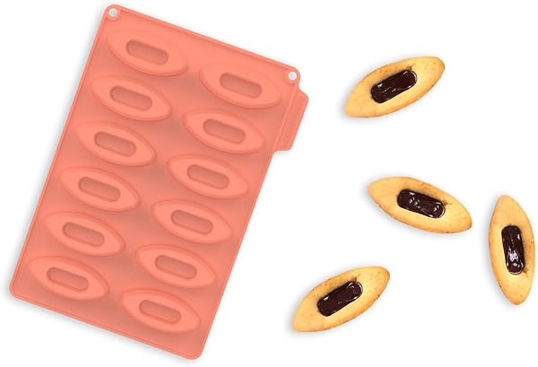 CÉCOA • Moule Silicone Barquettes 7 cm • 12 Cavités • Moule Barquette Gâteau • Moule Pâtisserie Silicone • Anti-Adhésif • Silicone Alimentaire Sans BPA • -40°C à +230°C • Moule Cuisson Four - 5