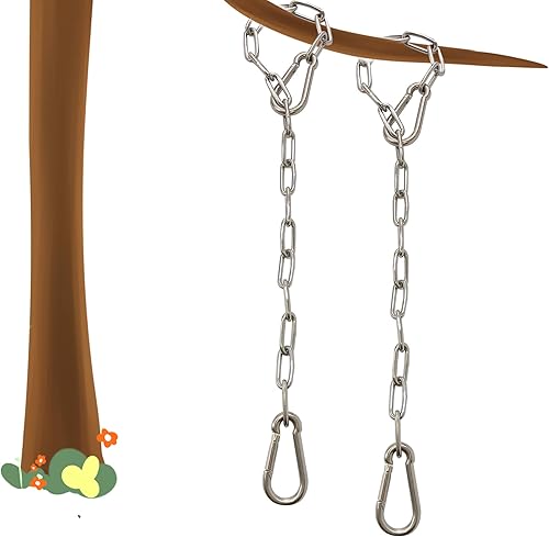 Cadena de acero inoxidable resistente, capacidad de 550 libras para bolsas de boxeo, silla colgante, hamacas, columpio, trapecio, yoga