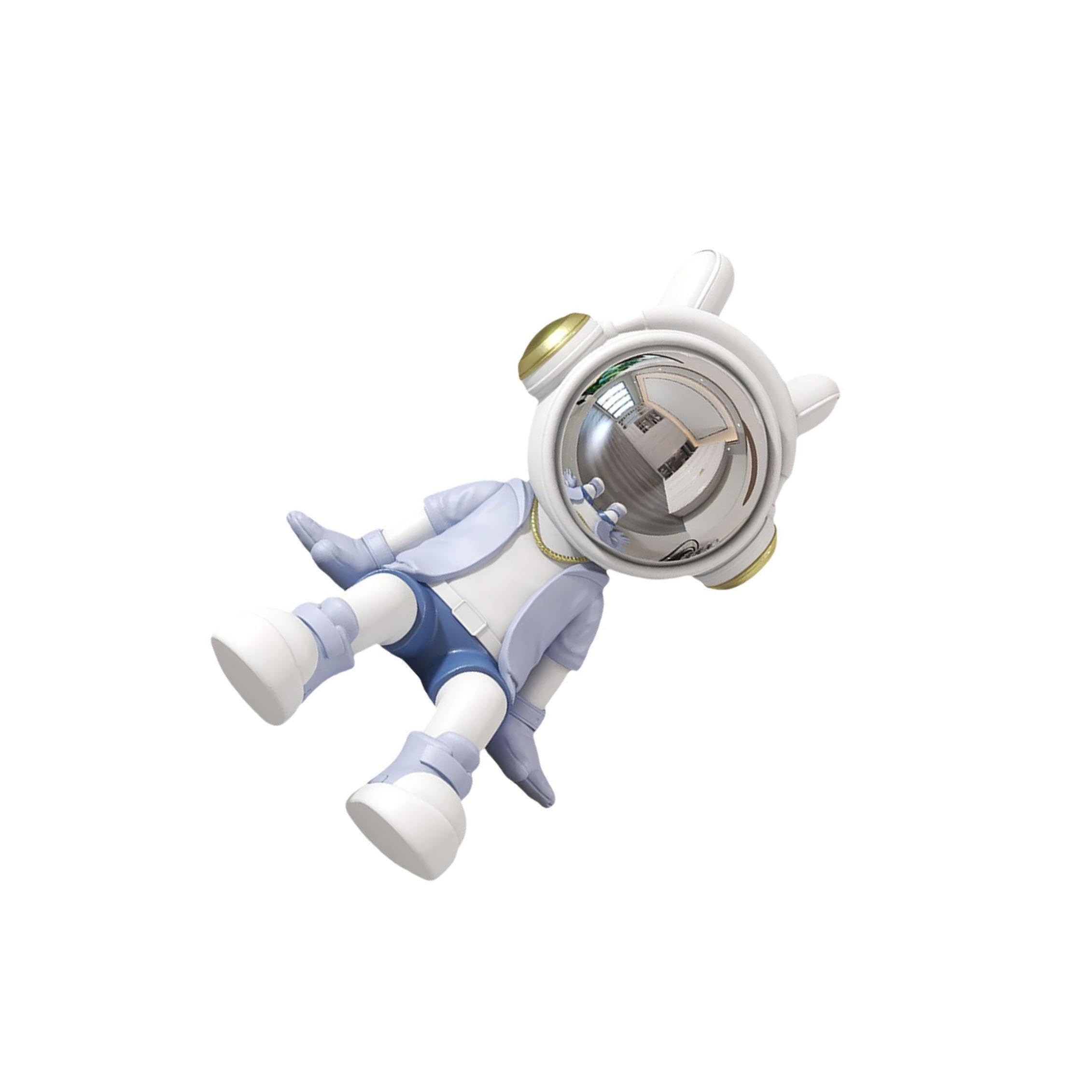 PIXZCSA Statue Collectible Housewarming Gift Modern Astronaut Statue Cool Resin Figurine For Tabletop Desktop Figurine Sturdy
