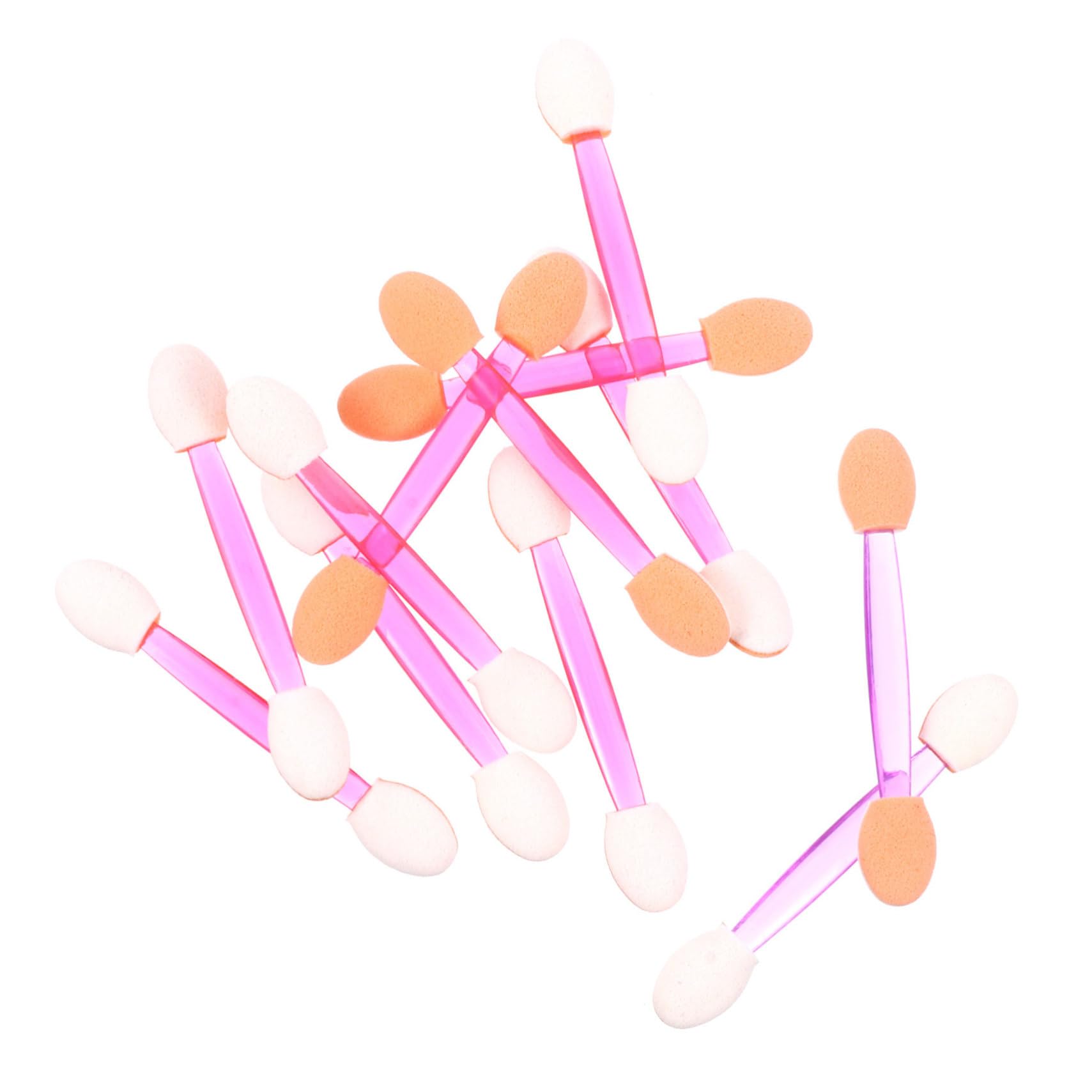 FRCOLOR Skin-friendly Eyeshadow Sponge Brush 80pcs Pack Disposaible Travel-friendly for Women and Girls