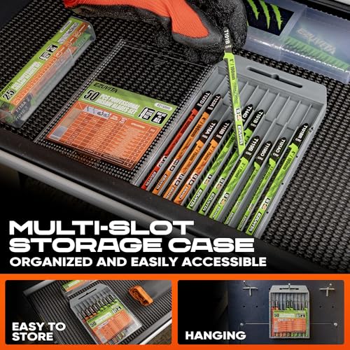 EZUVITA 50-Piece Jigsaw Blades Set