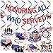 Veterans Day Decorations Glittery Honoring All Who Served Banner Thank You Veterans Banner Happy Veterans Day Banner Thank You to Our Heroes Banner and Veterans Themed Hanging Decorations for Memorial Day Veterans Day American Patriotic Decorations Greeting Veterans Day Theme Party Decorations Supplies